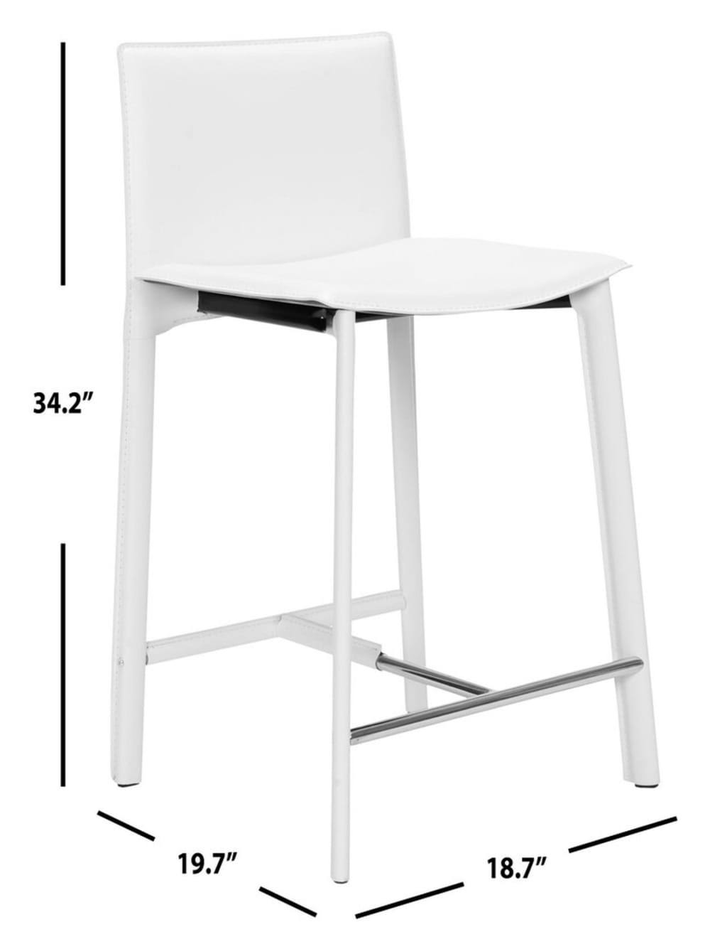 Black Counter Stool - 2 count P763