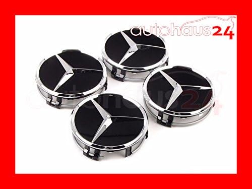 Black Chrome Wheel Center Hub Cap Set of 4 O55906