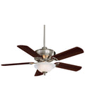 Brushed Nickel Ceiling Fan with Light P754