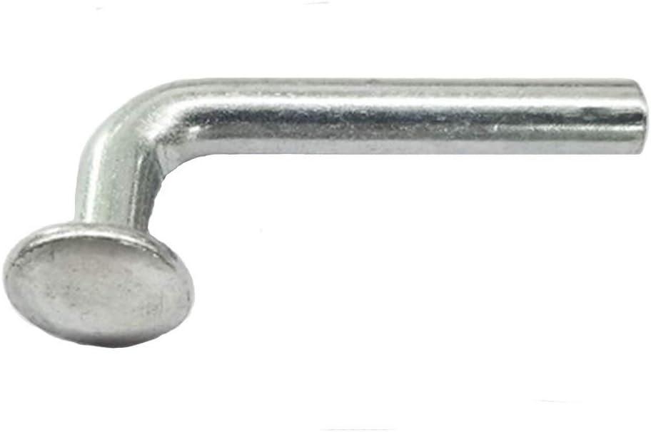 Pallet Rack Drop Pin, J Bolt Safety Clip, 13mm Round Head, M7×48mm, 100PCS Pack of 2 C36518