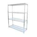 Chrome Wire Shelving Unit 4 Shelves Y976