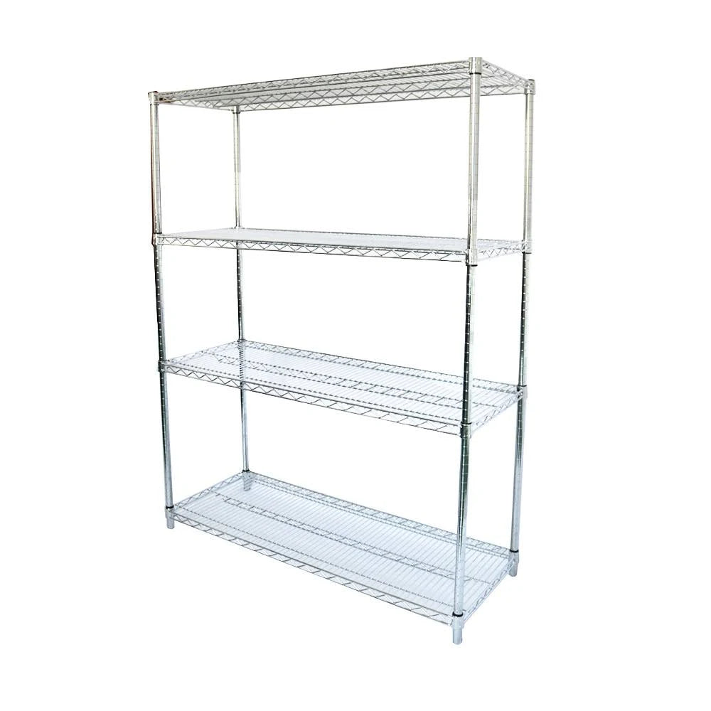 Chrome Wire Shelving Unit 4 Shelves Y976