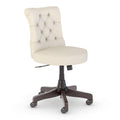 Cream Fabric Tufted Office Chair M96531