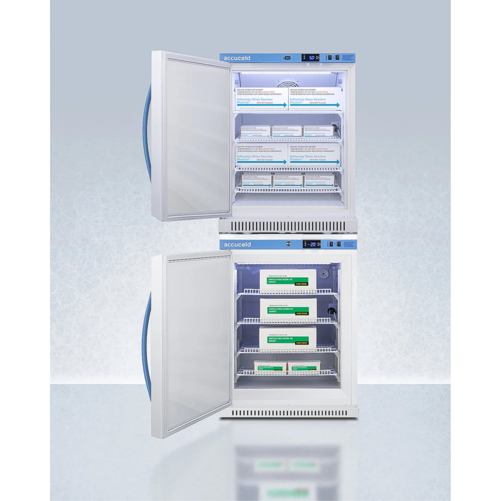 Pharma-Vac stacked vaccine refrigerator/freezer combination P102621