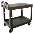Polypropylene Raised Handle Utility Cart 500 lb. Capacity, Gray F479