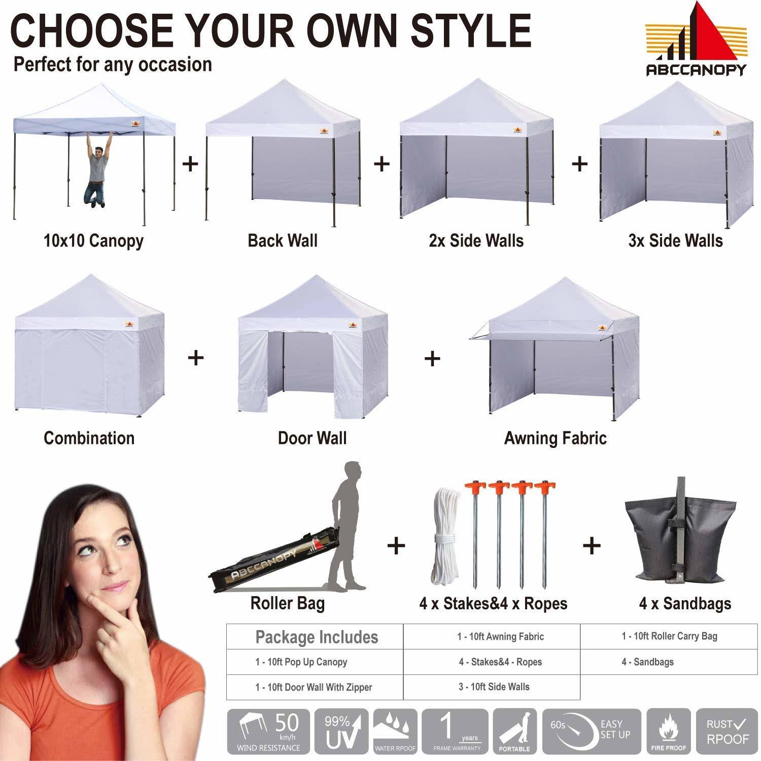 10 x 10 Pop-Up Portable Canopy Tent N9785
