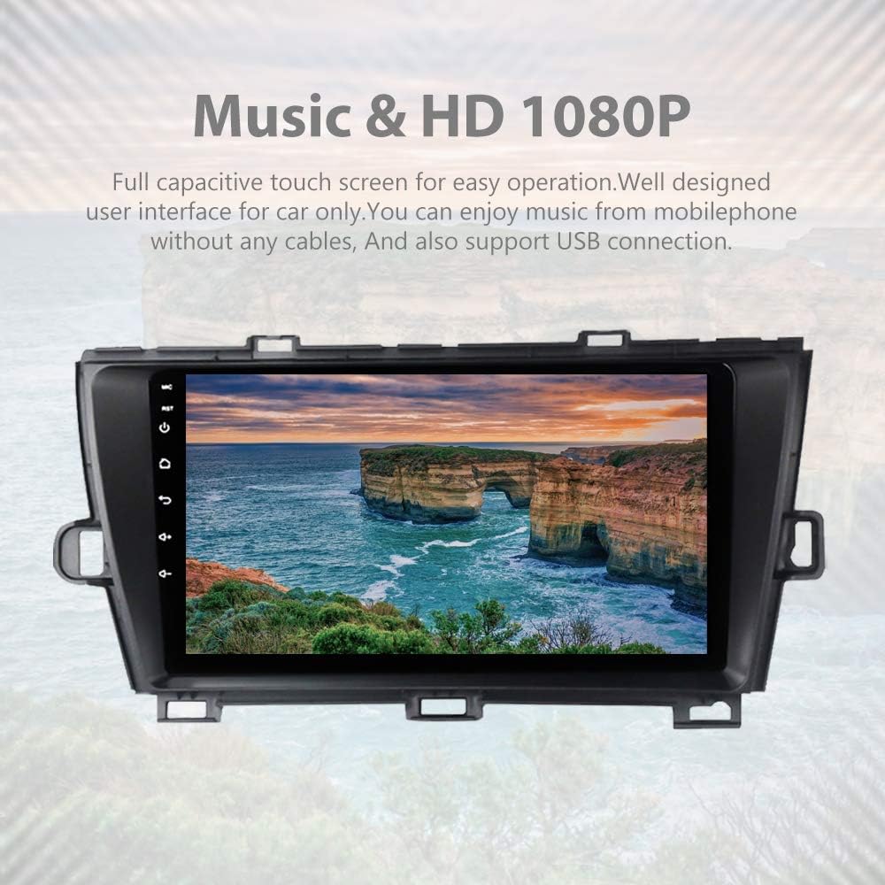 9 inch Capacitive Touch Screen Car Stereo with Bluetooth for Toyota Prius 2010-2015 B82256