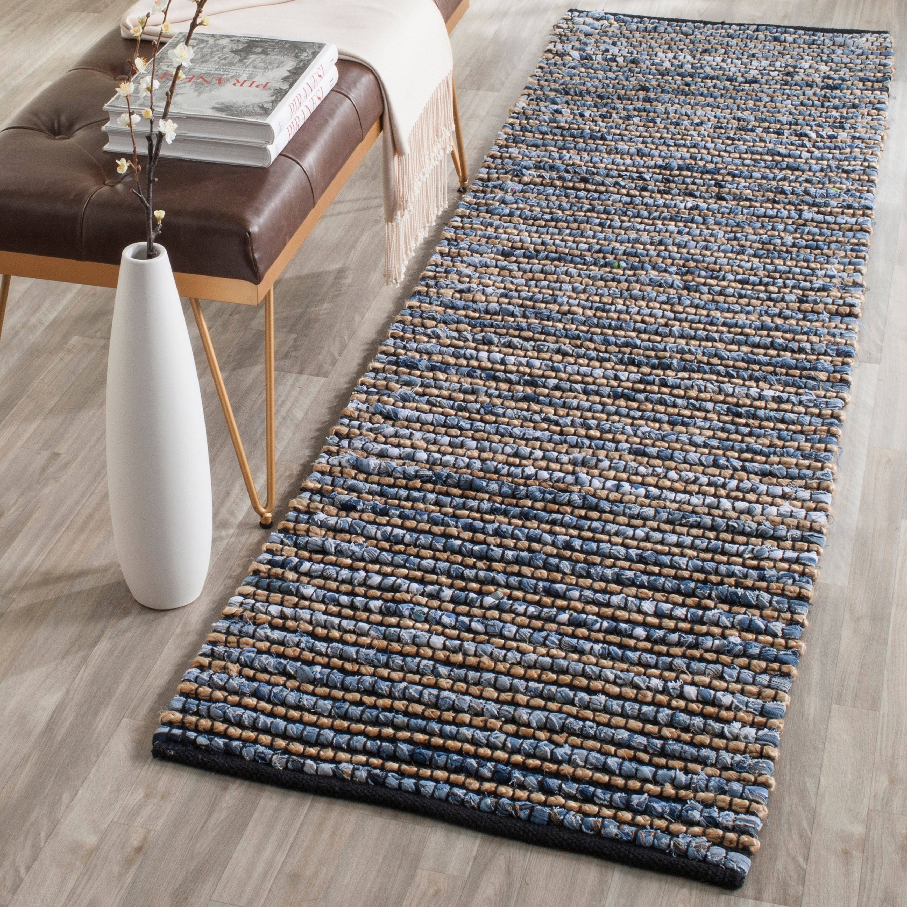 Blue Area Rug 2-ft 3-in x 4-ft I1372