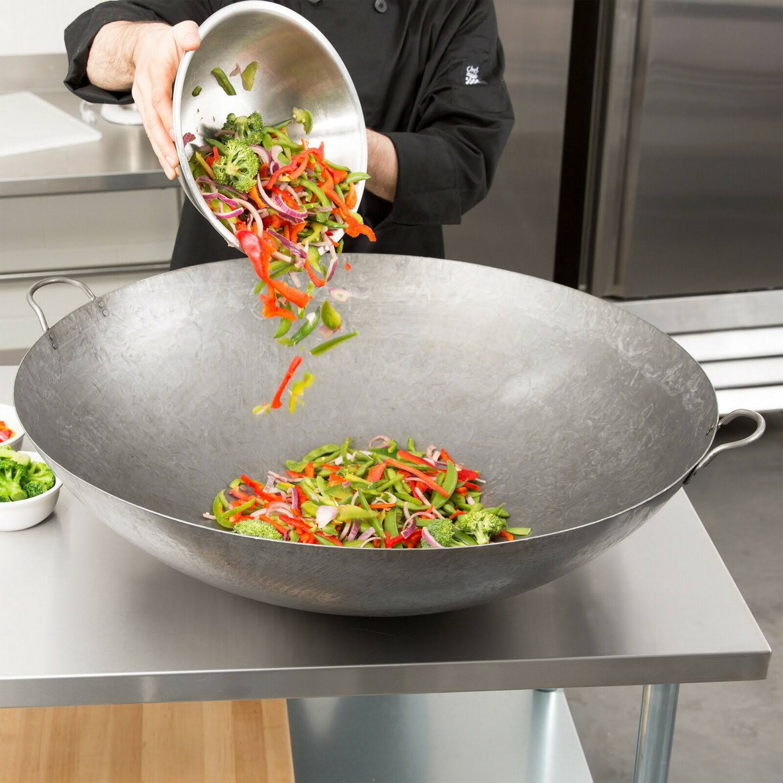 30x22 Hand Hammered Cantonese Wok I8870