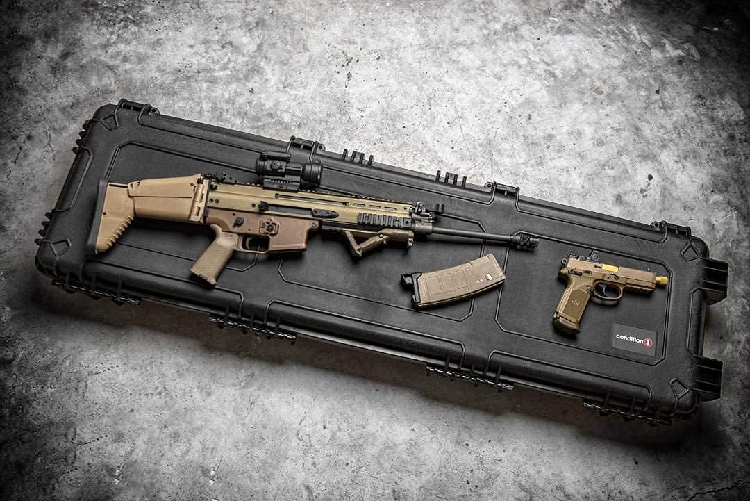 Black Tactical Rifle Case with Foam I553