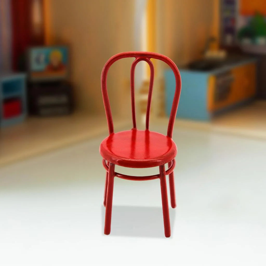 Hand Painted Metal Dollhouse Miniature Dining Toy Y9201