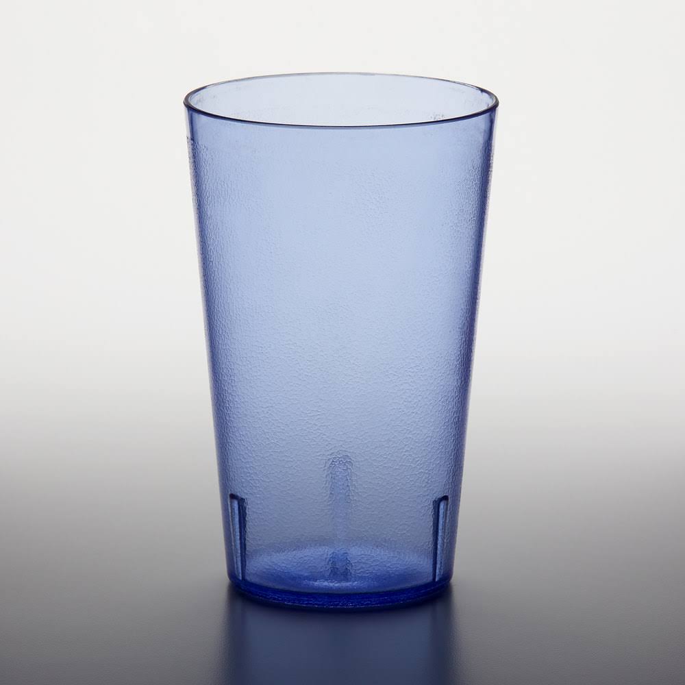 32 oz Short Plastic Textured Tumbler Blue O247777