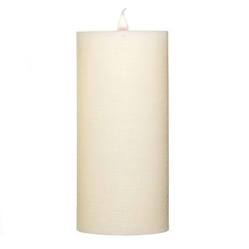 Ivory Flameless LED Pillar Candle W417