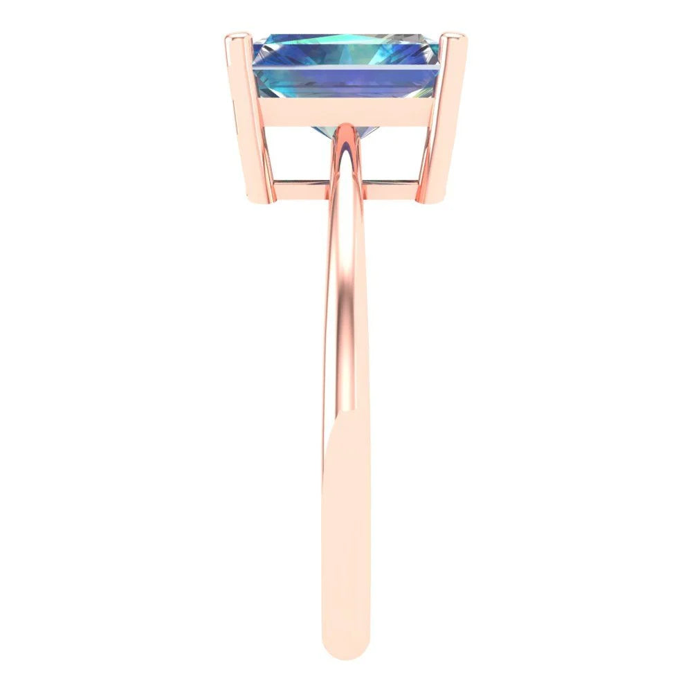18K Rose Gold Solitaire Ring M779312