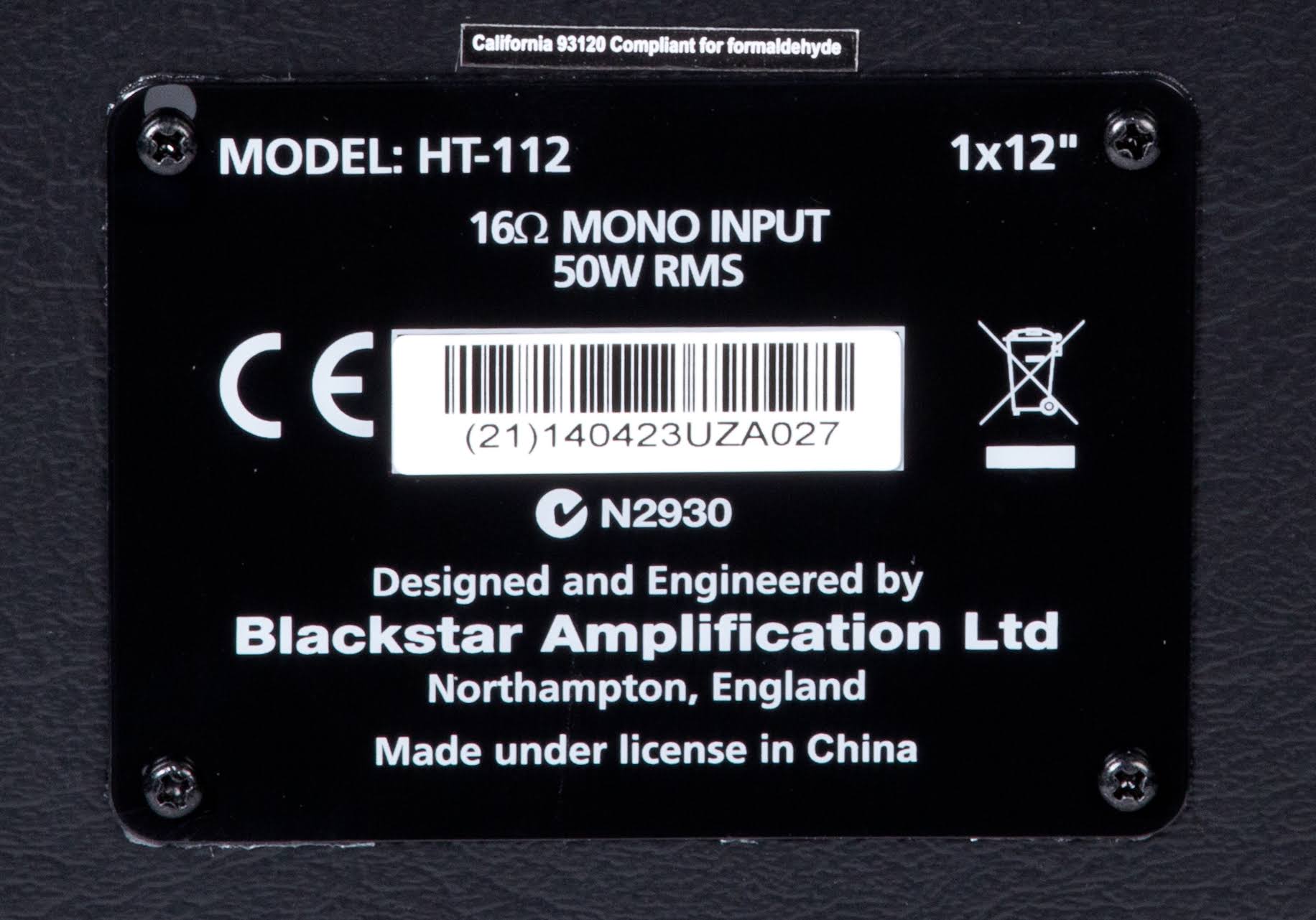 1x12 Extension Cabinet F2391