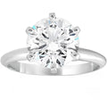 14k White Gold Plated Solitaire Ring F29318
