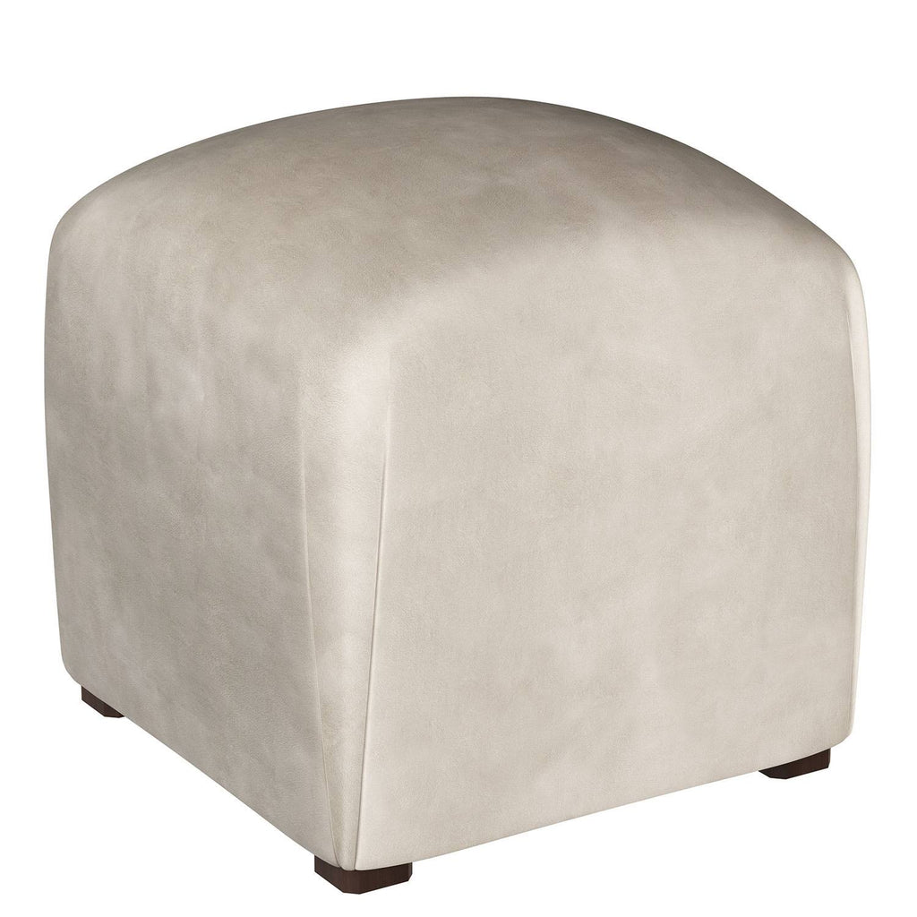 Platinum Microsuede Ottoman O6328
