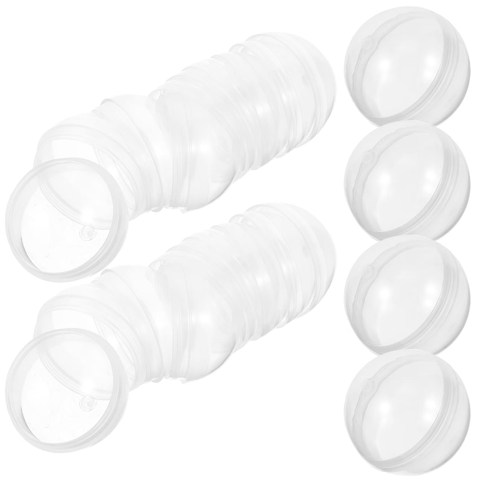 200 pcs Plastic Transparent Clear Fillable Balls P2821