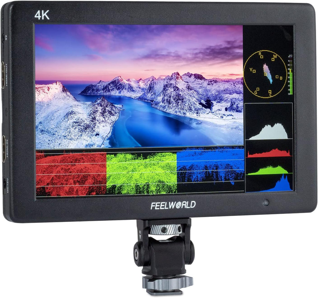 7 Inch 4K HDMI Field Monitor with Waveform Histogram Peaking Focus False Colors P7768