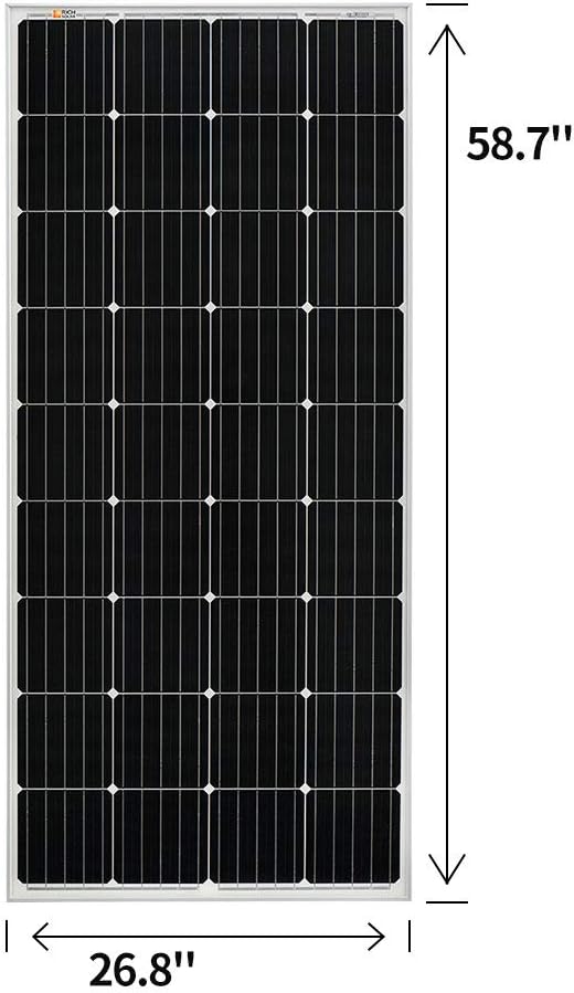 200 Watt 12 Volt Monocrystalline Solar Panel H7157
