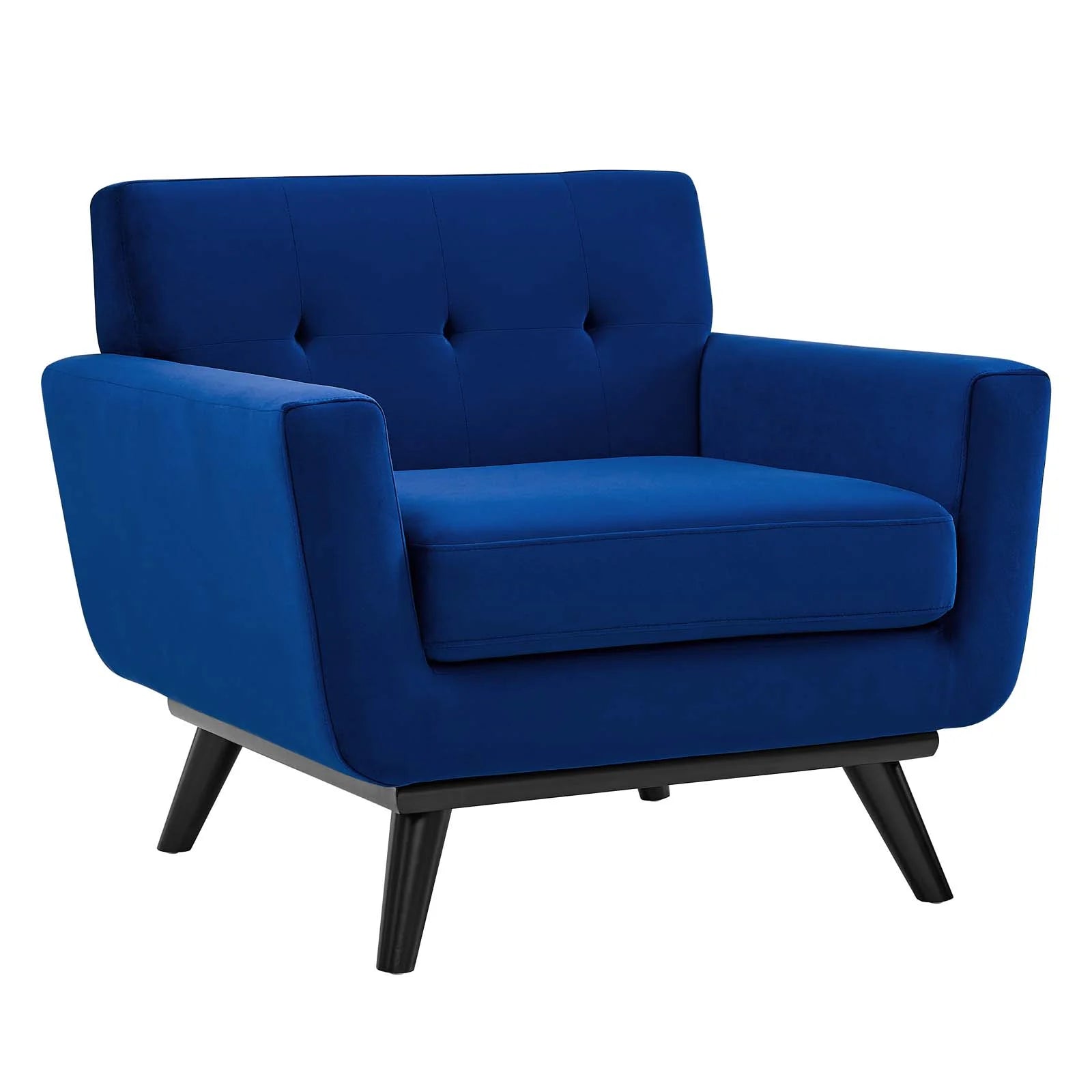 Navy Performance Velvet Armchair N72825