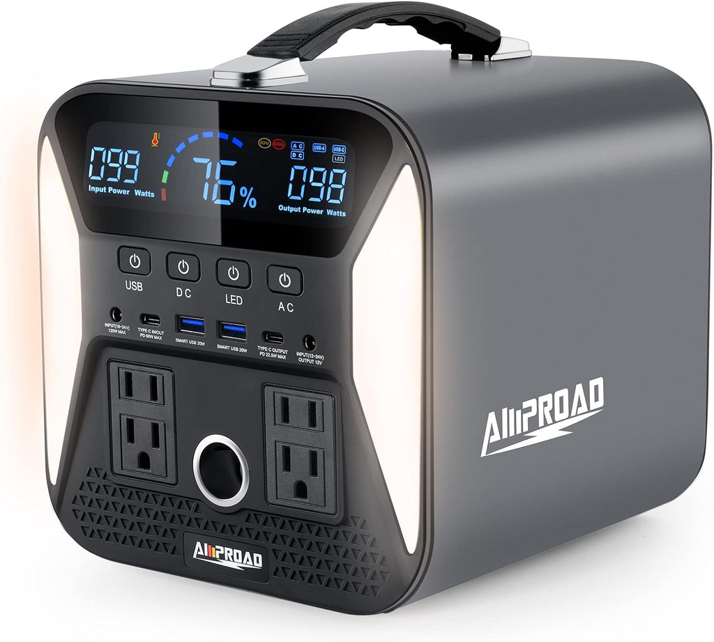 Portable Power Station 300Wh with AC/DC/QC USB Ports C7470