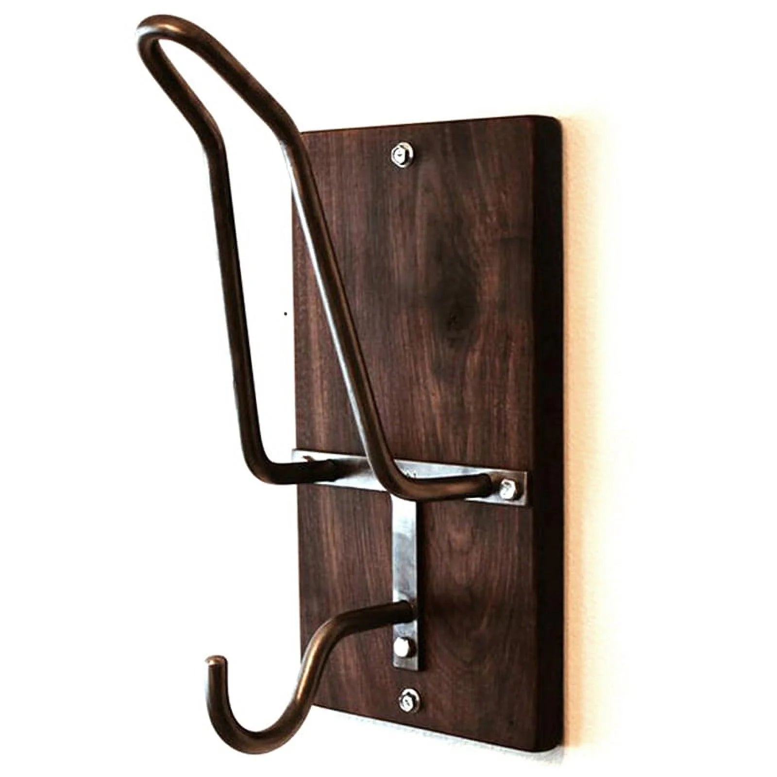 Wooden Motorcycle Helmet Rack & Jacket Hook Hat Storage Display Holder Q2195