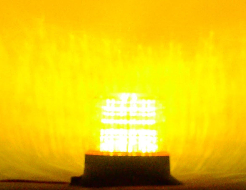 12-110V DC Strobe Xenon Emergency Warning Light (Amber) Pack of 2 W730169