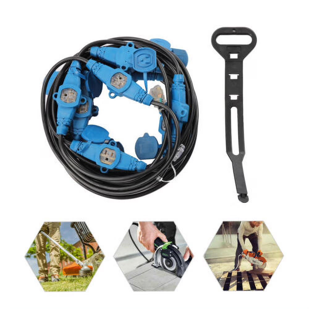 13 Plugs 65FT 12 Awg Power Extension Cord A542175