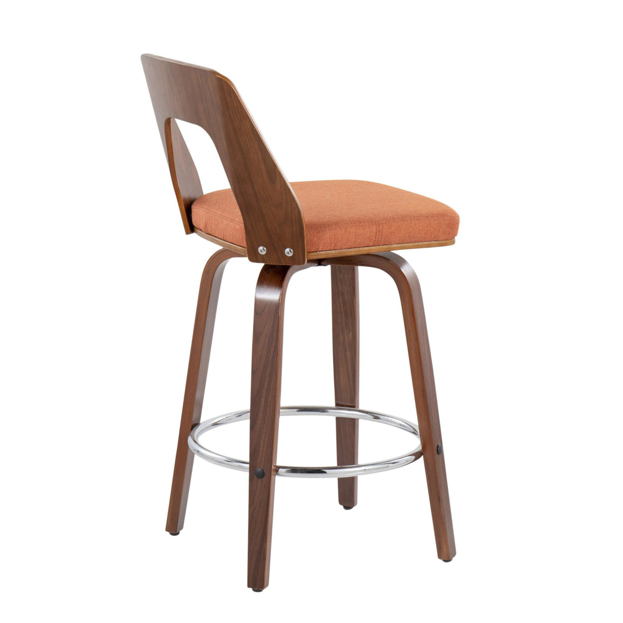 Mid-Century Modern Counter Stool Set Of 2 D445148