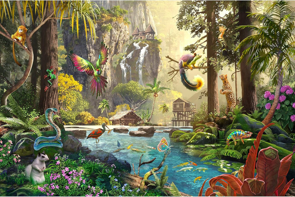 1000 Piece Jigsaw Puzzle Tropical Forest Z868