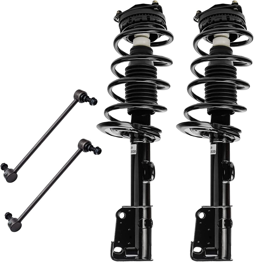 Front Complete Strut & Spring Assembly with Sway Bar End Links E636