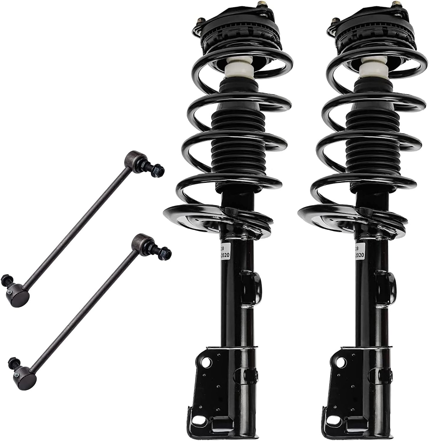 Front Complete Strut & Spring Assembly with Sway Bar End Links E636