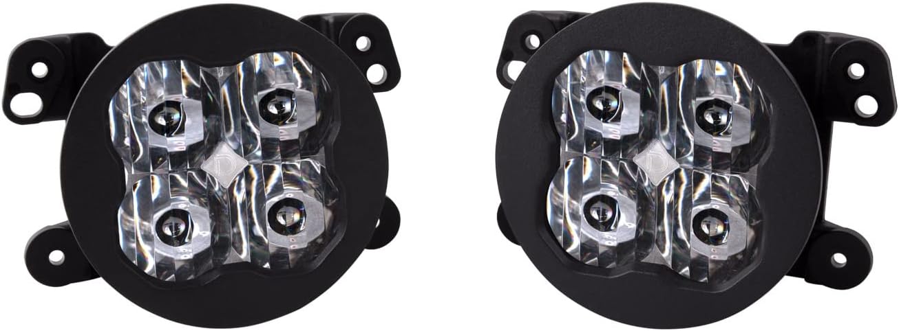 SS3 LED Fog Light Kit for Jeep JL Wrangler Rubicon w/Steel Bumper, White SAE/DOT Driving Pro V790