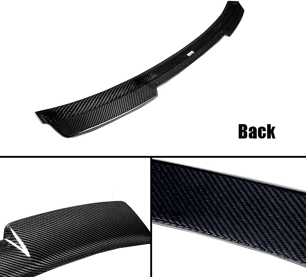 Rear Roof Window Spoiler Carbon Fiber Rear Top Spoiler Wing O3891