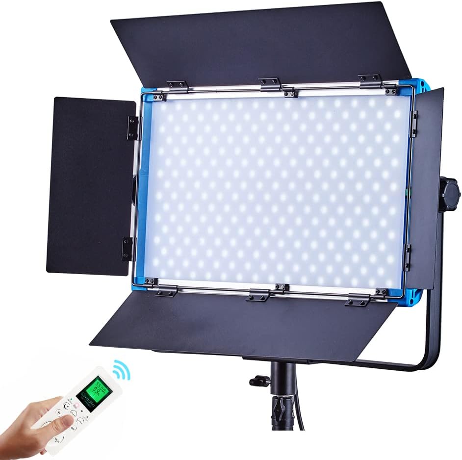 RGBW LED Soft Video Light Panel with Barn Doors T3867