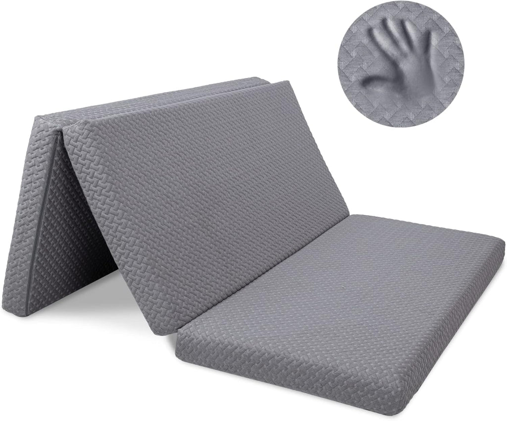 Memory Foam Tri Fold Mattress with Waterproof Washable Cover L6535