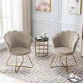 Khaki Velvet Papasan Chair L962