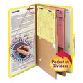 Yellow Legal Classification Folders with Fasteners E2472