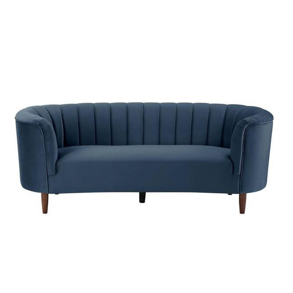 Blue & Black Upholstery & Resin Sofa D8354