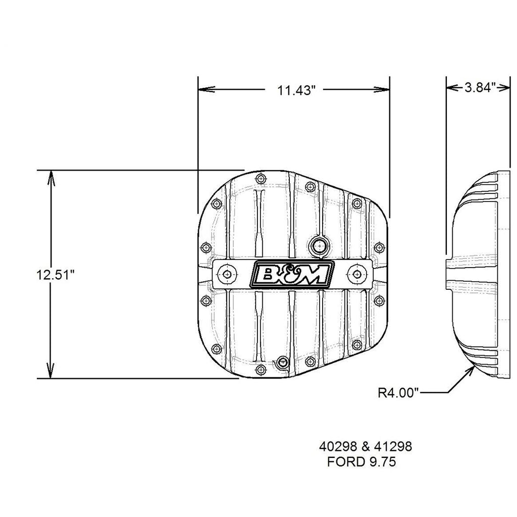 Cast Aluminum Differential Cover O554