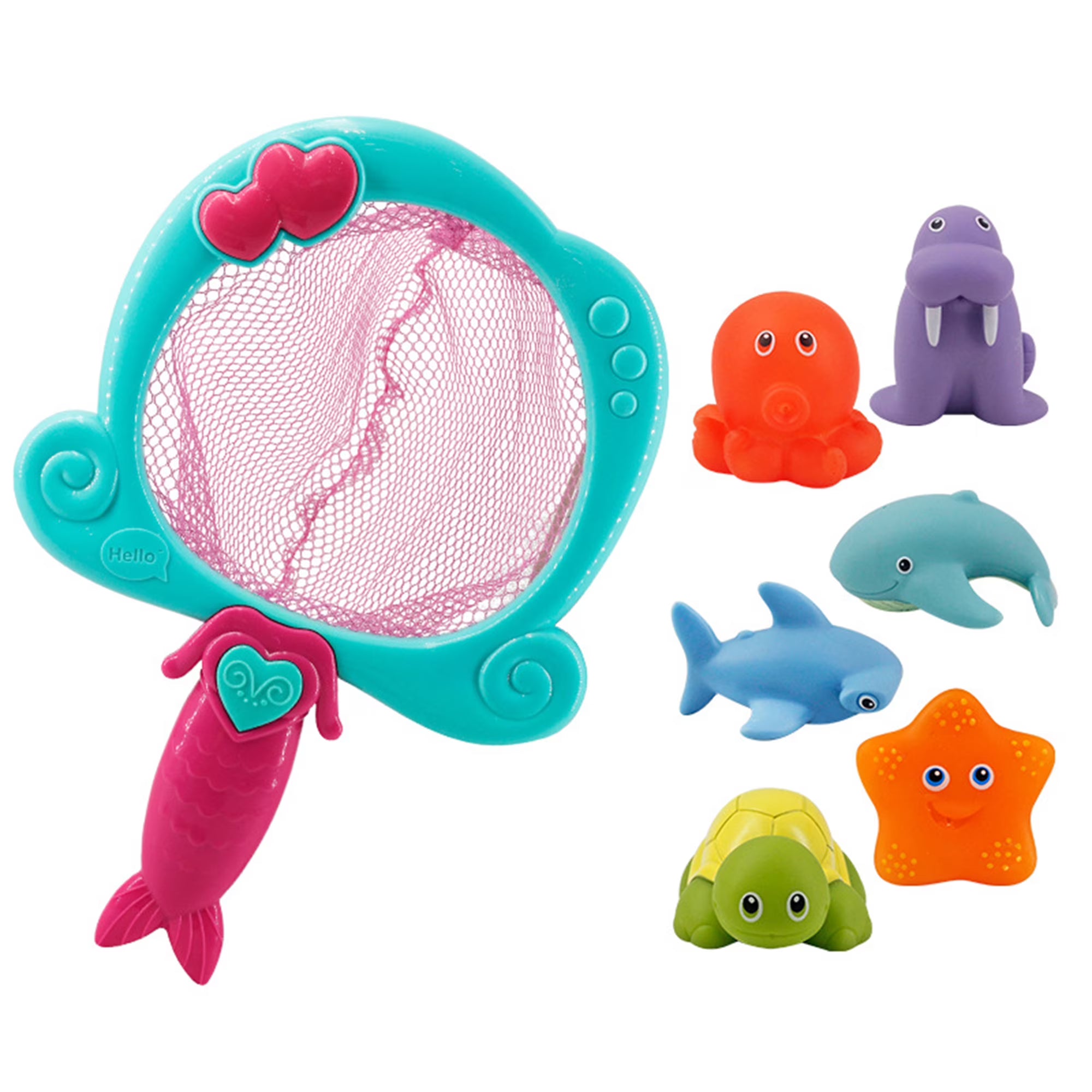 Color Changing Floating Baby Bath Toys with Net S68762