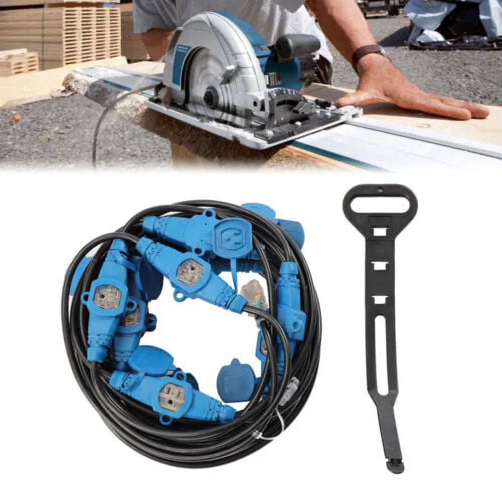 13 Plugs 65FT 12 Awg Power Extension Cord A542175
