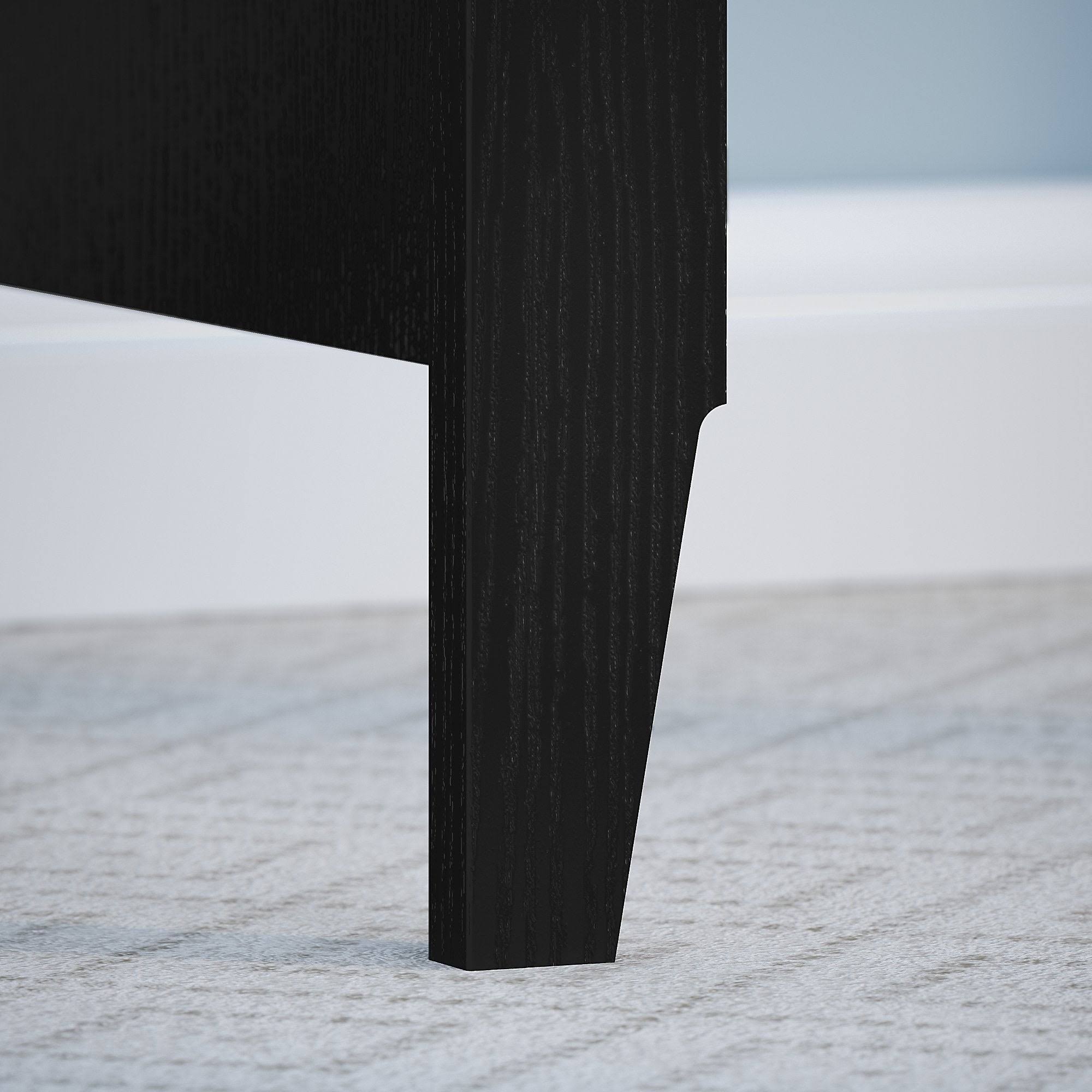 Black Suede Writing Desk with Cabinet and Bookcase O2650