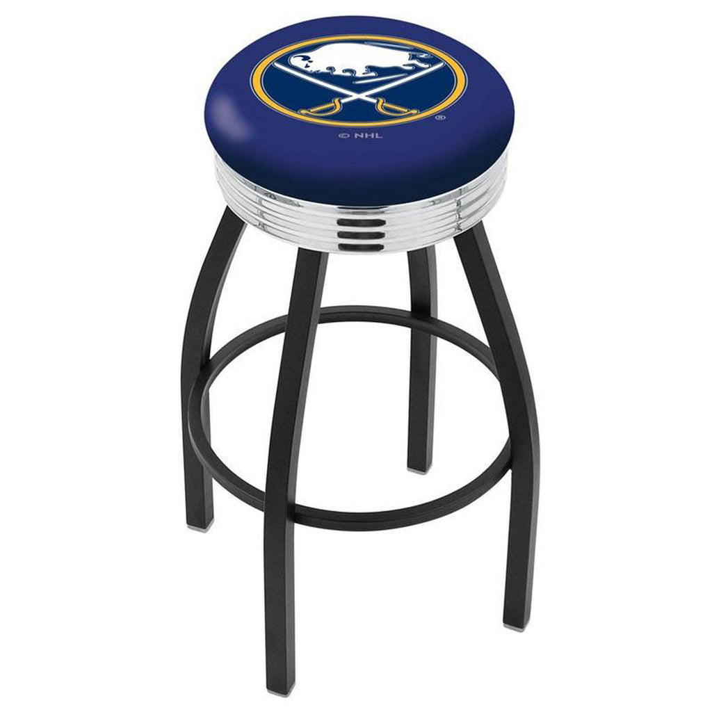 Black Wrinkle Swivel Bar Stool with Chrome Z207