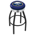 Black Wrinkle Swivel Bar Stool with Chrome Z207