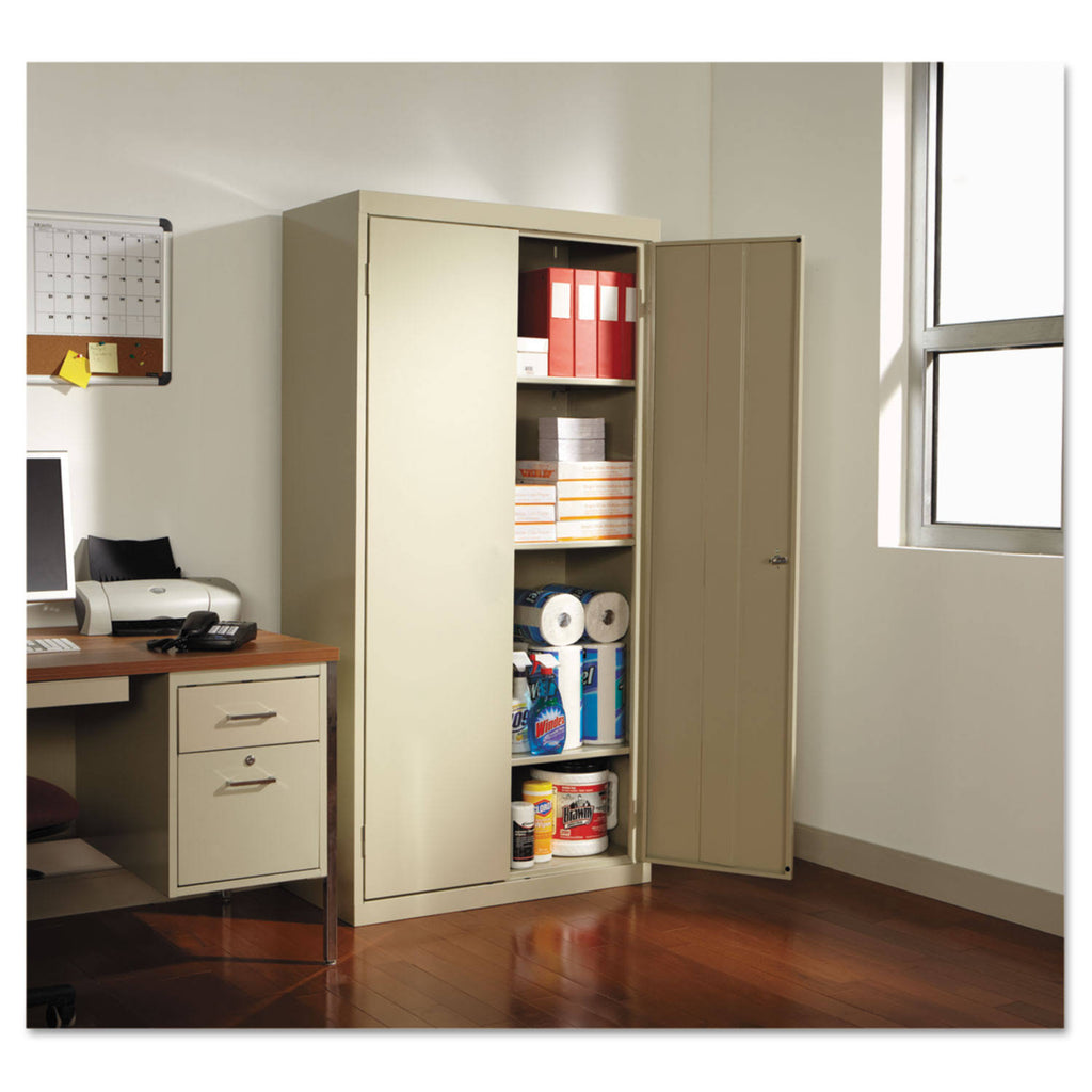 Industrial Grade Steel Storage Cabinet with 4 Shelves and 2 Doors C4753