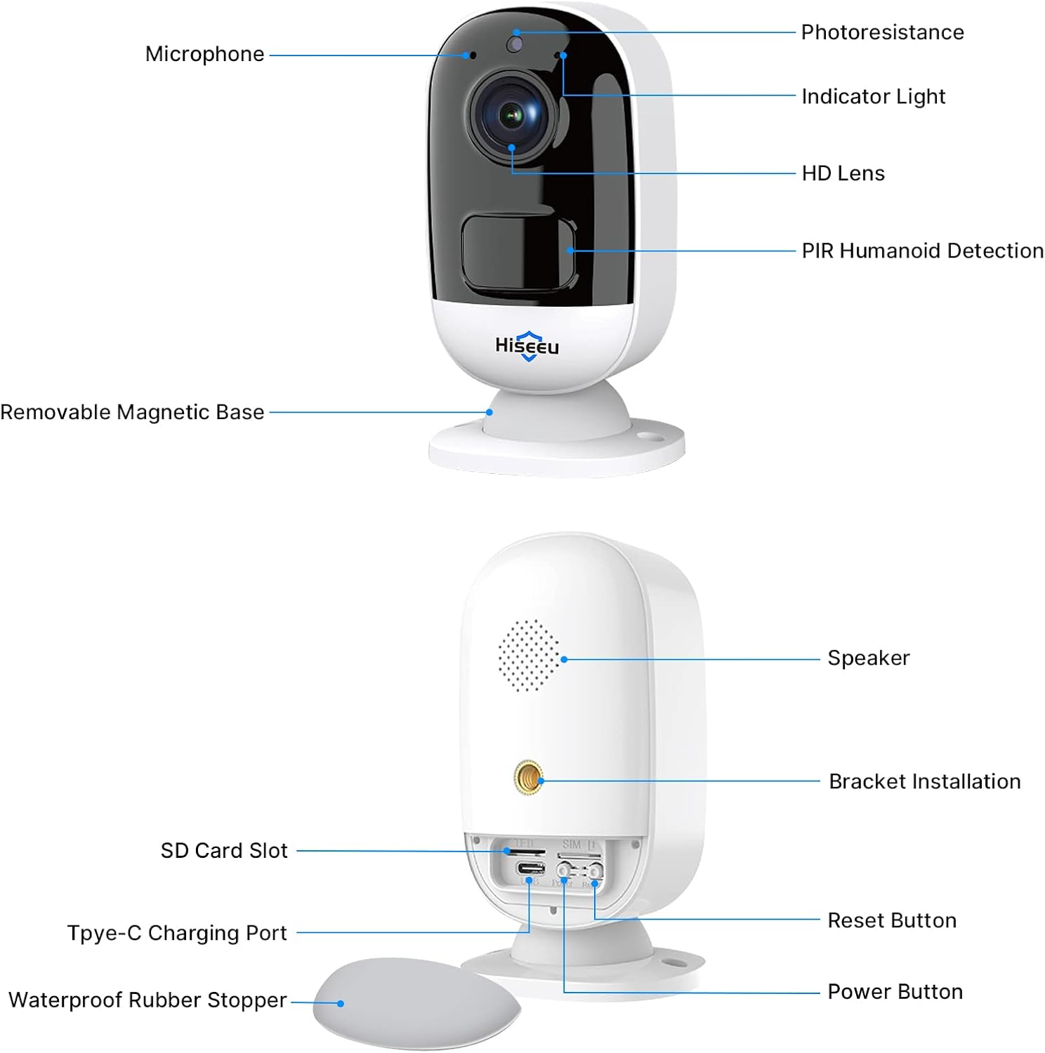 2K Battery Powered Wireless Security Camera System 2-Cam Kit Y7075
