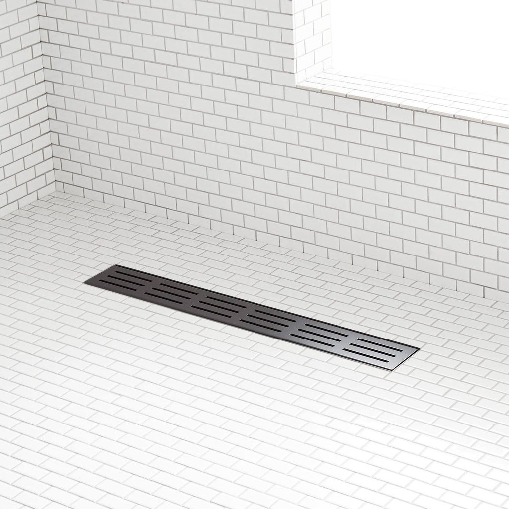 Oil Rubbed Bronze Stainless Steel Linear Shower Drain O62487