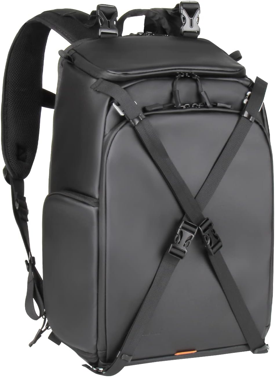 Waterproof Medium Camera Bag Backpack with Laptop Compartment and Rain Cover Y63008